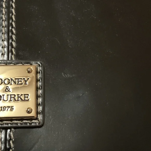 Dooney & Bourke Black Leather Tote Bag - Picture 14 of 14